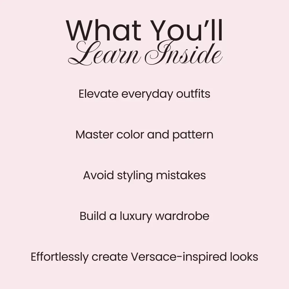 Versace Style Basics That Instantly Elevate Your Look – A Fashion Guide to Master the Bold and Luxurious Versace Aesthetic