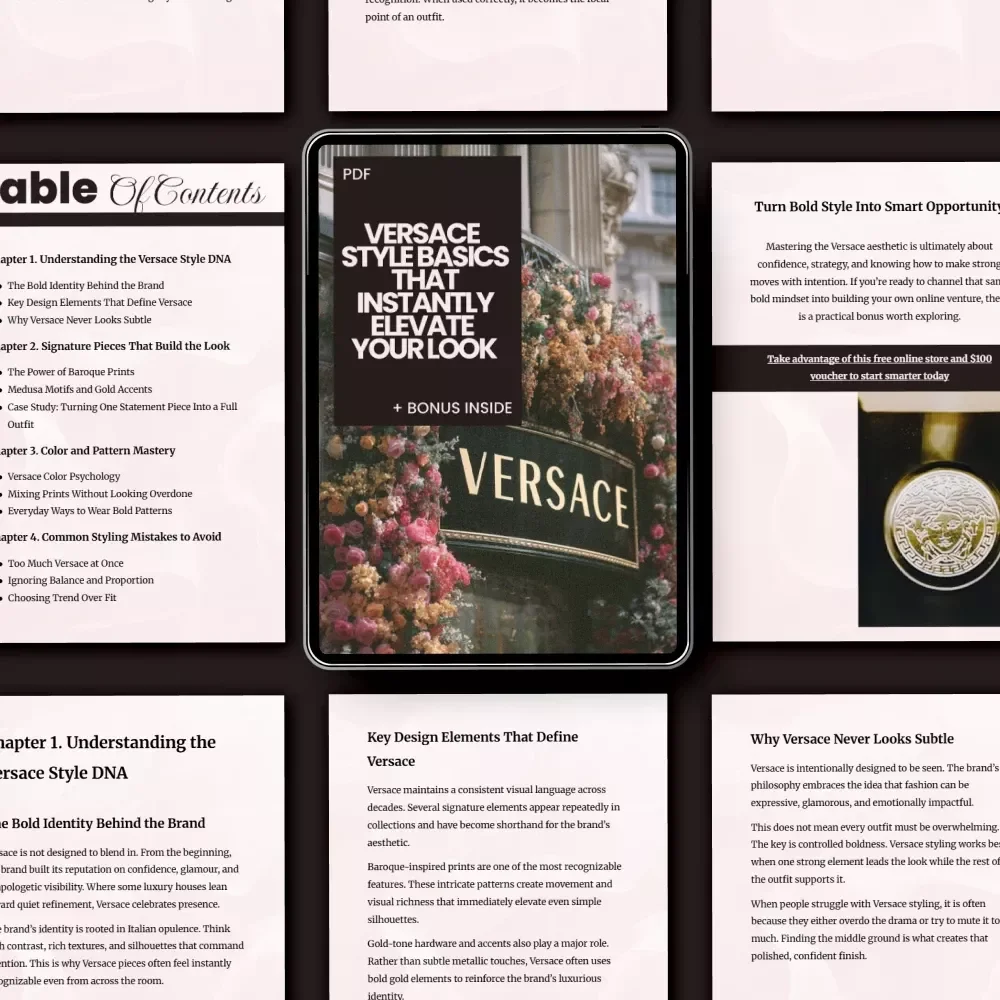 Versace Style Basics That Instantly Elevate Your Look – A Fashion Guide to Master the Bold and Luxurious Versace Aesthetic