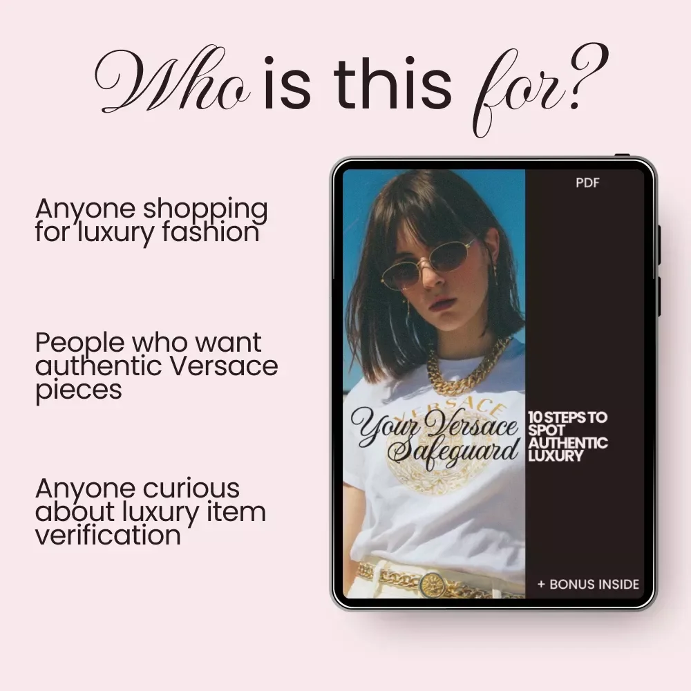 Your Versace Safeguard: 10 Steps to Spot Authentic Luxury | Ultimate Versace Shopping Tips to Avoid Fakes