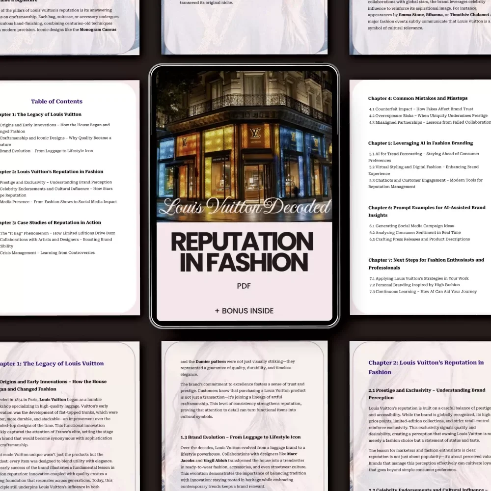 Louis Vuitton Decoded: Reputation in Fashion - eBook Guide on Louis Vuitton’s Impact on Fashion