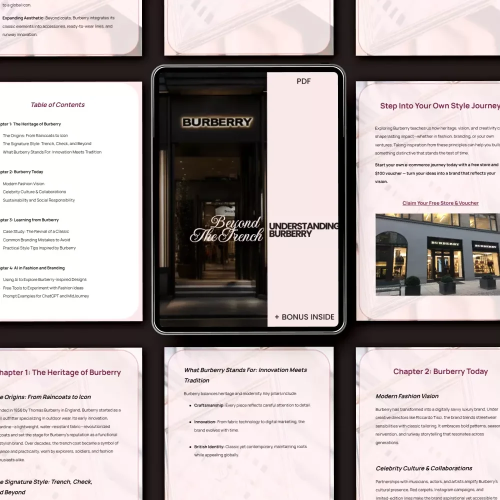 Beyond the Trench: Understanding Burberry Guide – Fashion, Heritage, & Innovation eBook Download