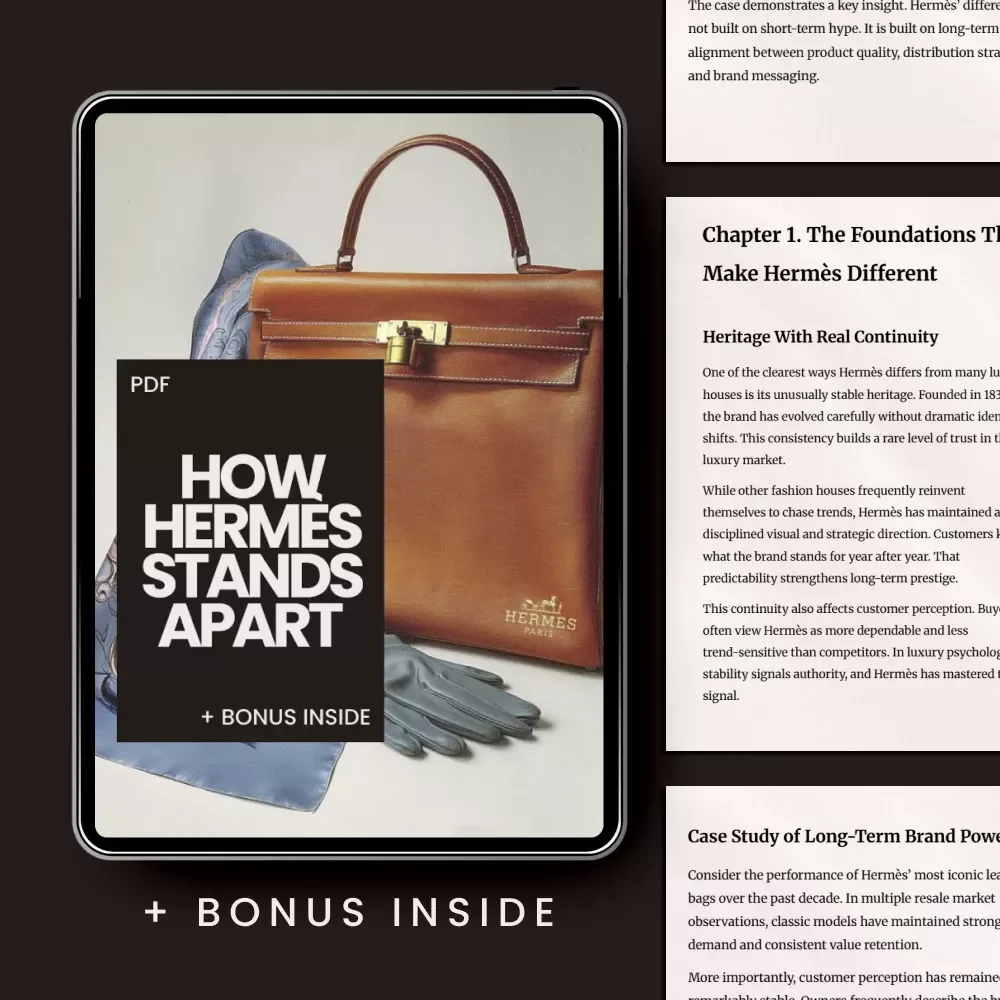 How Hermès Stands Apart – Luxury Brand Guide Explaining How Hermès Differs | Digital Download eBook for Fashion & Business Insight