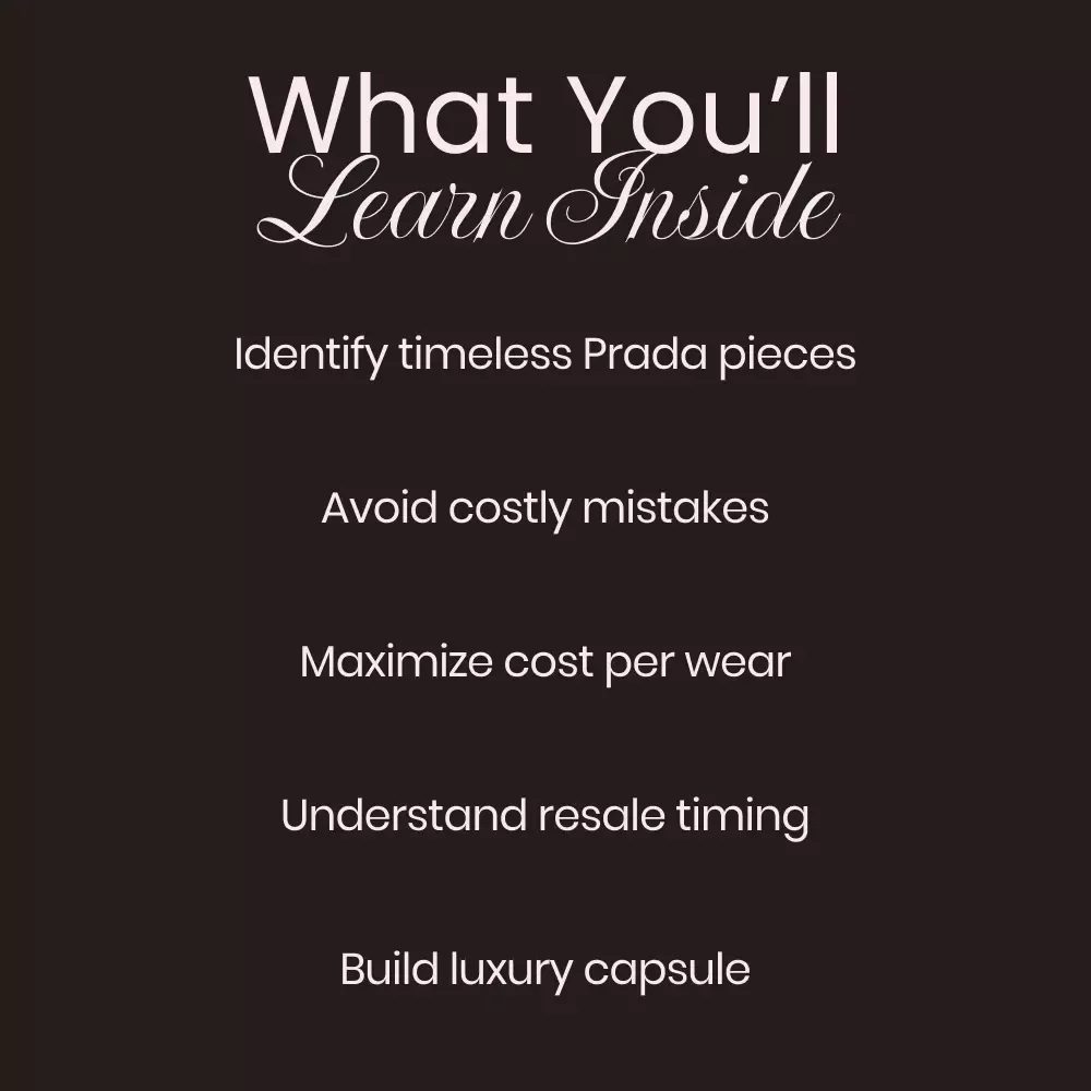 Timeless Icons: The Prada Pieces Worth Investing In – A Smart Shopper’s Guide to Prada Classics to Invest In for Long-Term Style & Resale Value