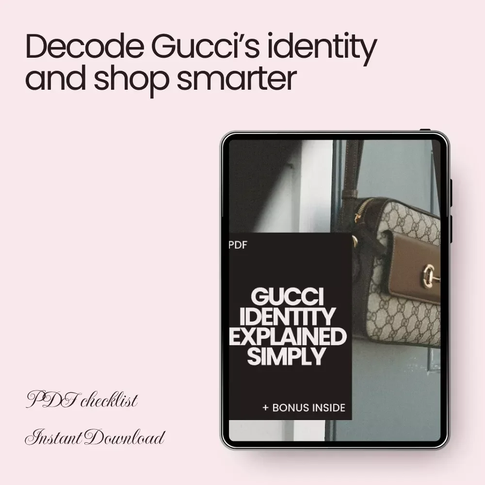 Gucci Identity Explained Simply – Luxury Brand Checklist, Fashion Buyer Guide, Designer DNA Breakdown, Digital Download for Smart Shopping