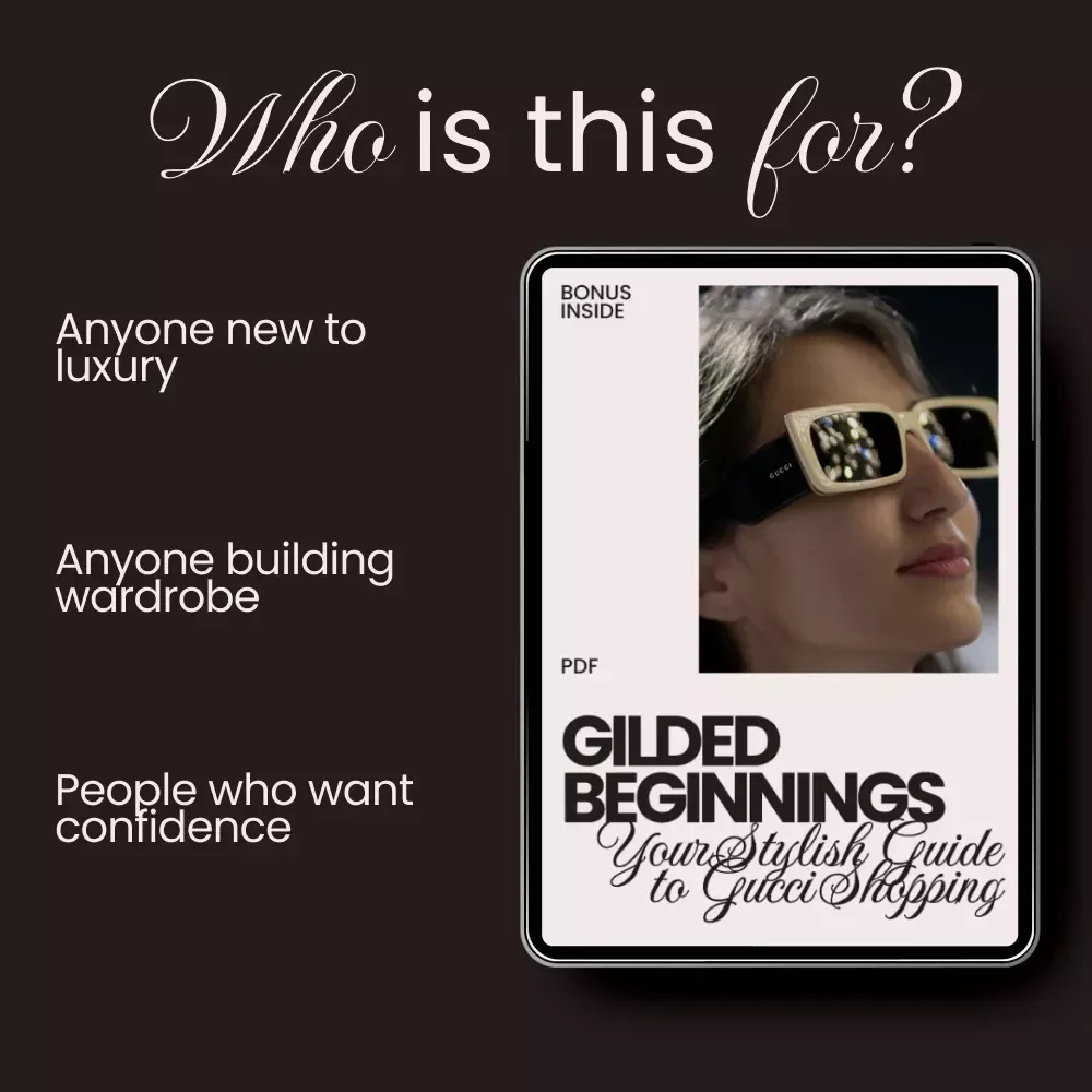Gilded Beginnings: Your Stylish Guide to Gucci Shopping – Gucci Shopping Tips for Beginners, Luxury Fashion eBook, Authenticity & Smart Buying Checklist