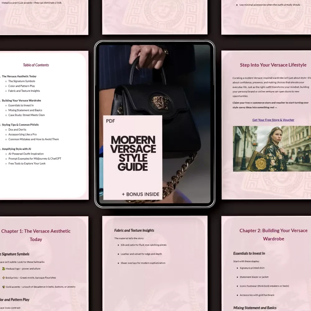 Modern Versace Style Guide: The Ultimate Digital Guide for Creating Contemporary Versace-Inspired Looks