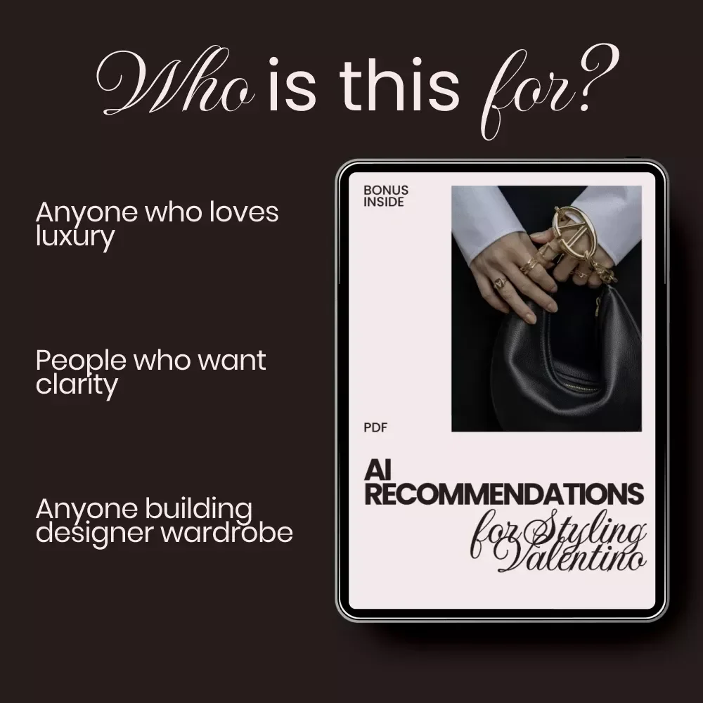 AI Recommendations for Styling Valentino – Digital Checklist Guide with ai recommendations for valentino style, Luxury Outfit Planning & Smart Wardrobe Curation
