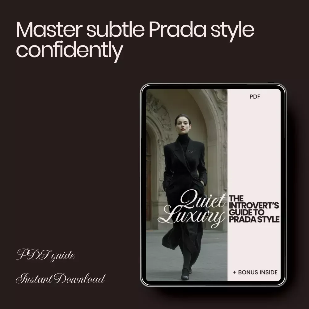 Quiet Luxury: The Introvert’s Guide to Prada Style – prada for introverts style Digital Fashion Guide, Minimalist Luxury Wardrobe eBook