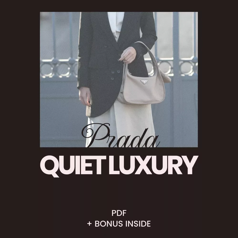 Quiet Luxury: The Introvert’s Guide to Prada Style – prada for introverts style Digital Fashion Guide, Minimalist Luxury Wardrobe eBook