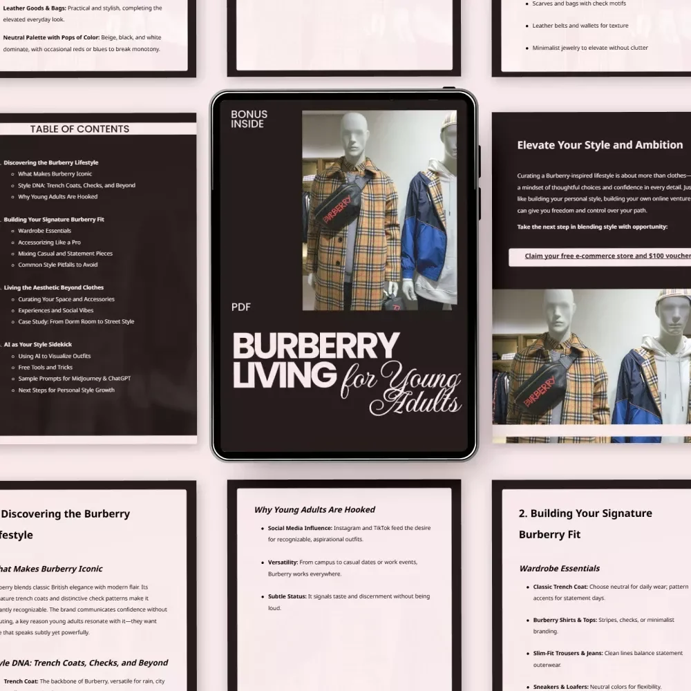 Burberry Living for Young Adults: A Guide to a Burberry Lifestyle Fit for Young Adults