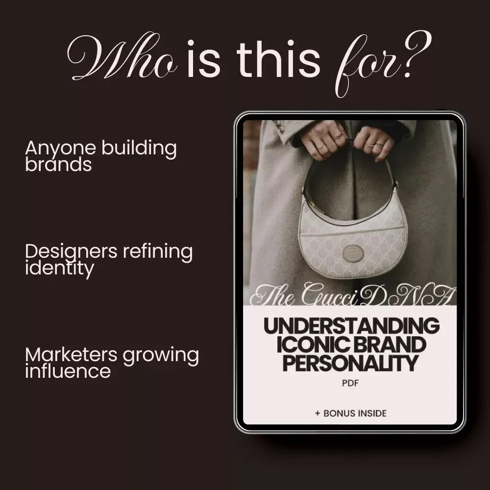 The Gucci DNA: Understanding Iconic Brand Personality – Ultimate gucci brand personality guide for Designers, Marketers & Luxury Brand Strategists (eBook Digital Download)