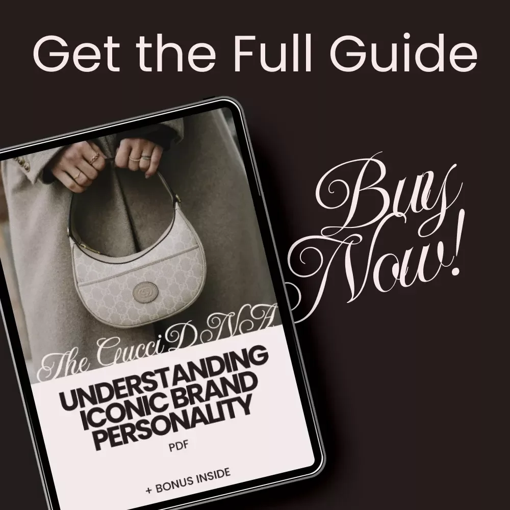 The Gucci DNA: Understanding Iconic Brand Personality – Ultimate gucci brand personality guide for Designers, Marketers & Luxury Brand Strategists (eBook Digital Download)