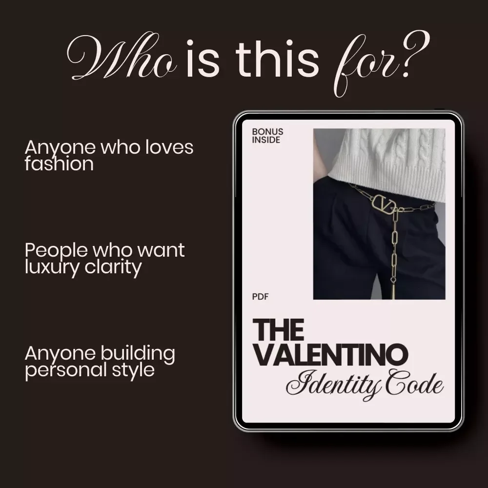 The Valentino Identity Code – Checklist for Mastering valentino brand identity for fashion lovers | Luxury Style Training Guide