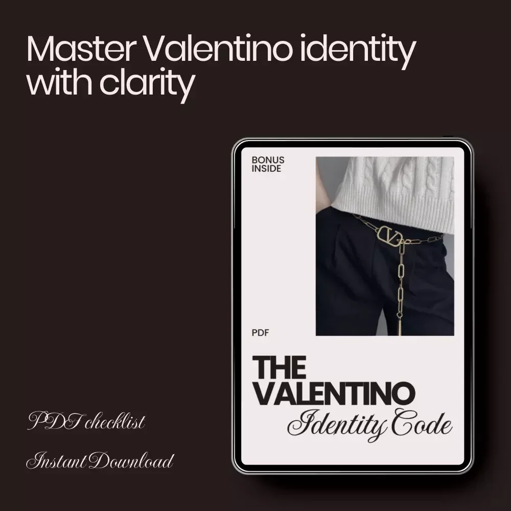 The Valentino Identity Code – Checklist for Mastering valentino brand identity for fashion lovers | Luxury Style Training Guide
