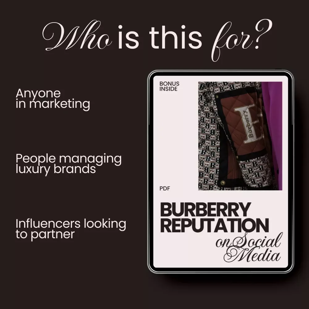 Burberry Reputation on Social Media: A Digital Checklist to Enhance Brand Perception Online