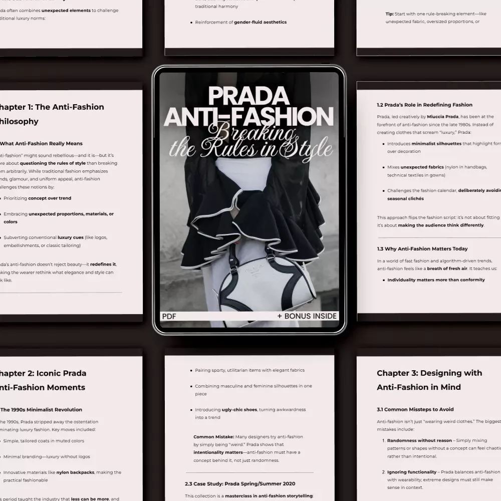 Prada Anti-Fashion: Breaking the Rules in Style – Prada Anti Fashion Explained Guide for Designers, Fashion Students & Style Rebels