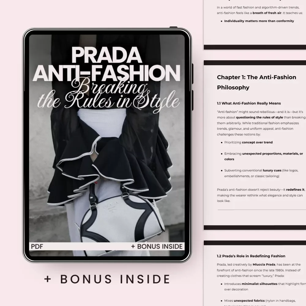 Prada Anti-Fashion: Breaking the Rules in Style – Prada Anti Fashion Explained Guide for Designers, Fashion Students & Style Rebels