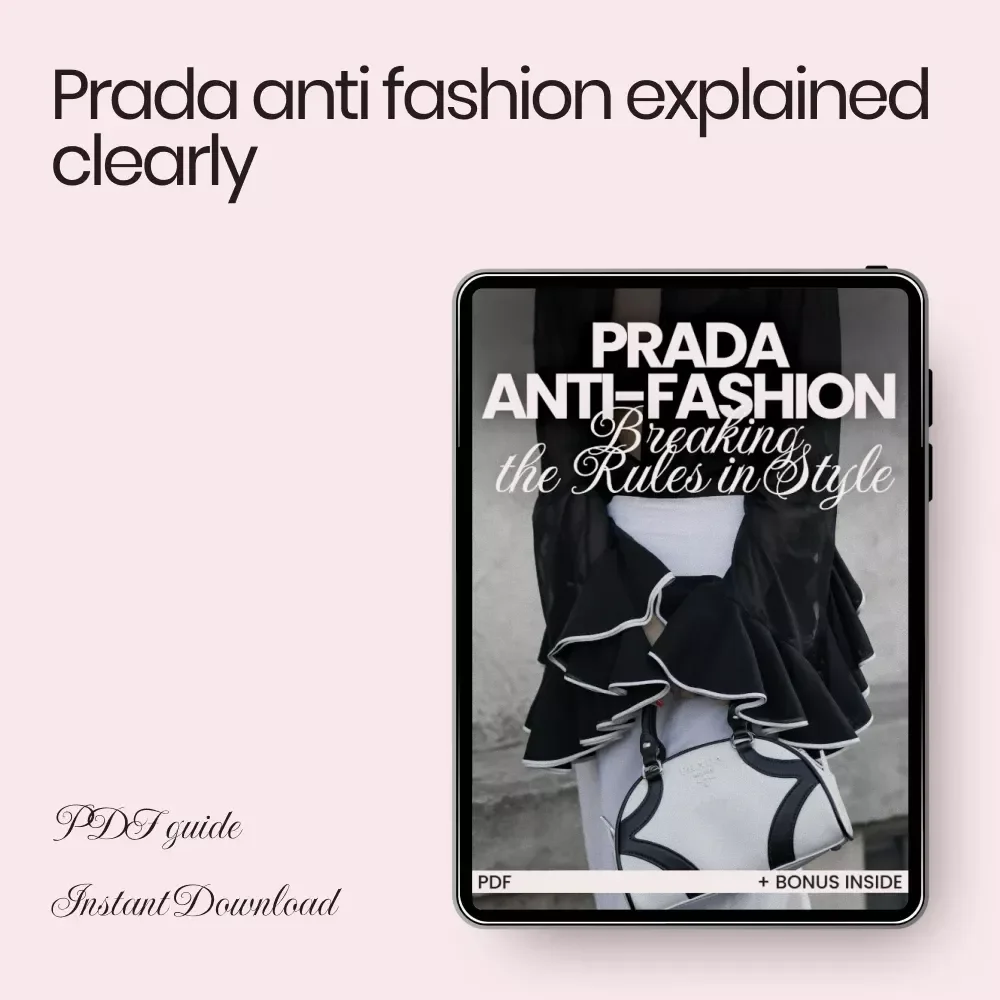 Prada Anti-Fashion: Breaking the Rules in Style – Prada Anti Fashion Explained Guide for Designers, Fashion Students & Style Rebels