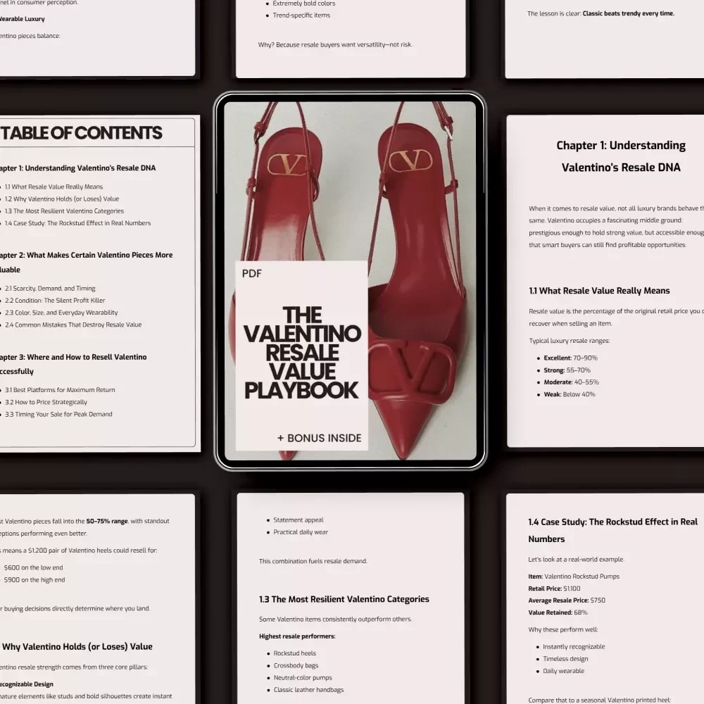 The Valentino Resale Value Playbook: The Ultimate Guide to Maximizing Your Luxury Investment