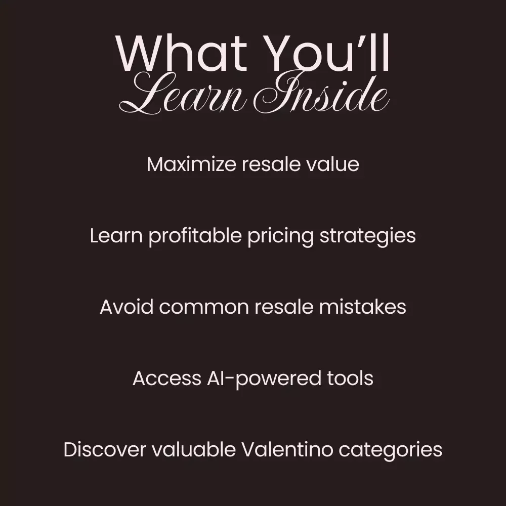 The Valentino Resale Value Playbook: The Ultimate Guide to Maximizing Your Luxury Investment