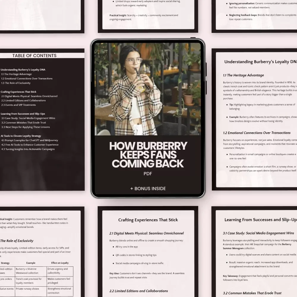 How Burberry Keeps Fans Coming Back: A Guide to Building Loyalty & Crafting Experiences