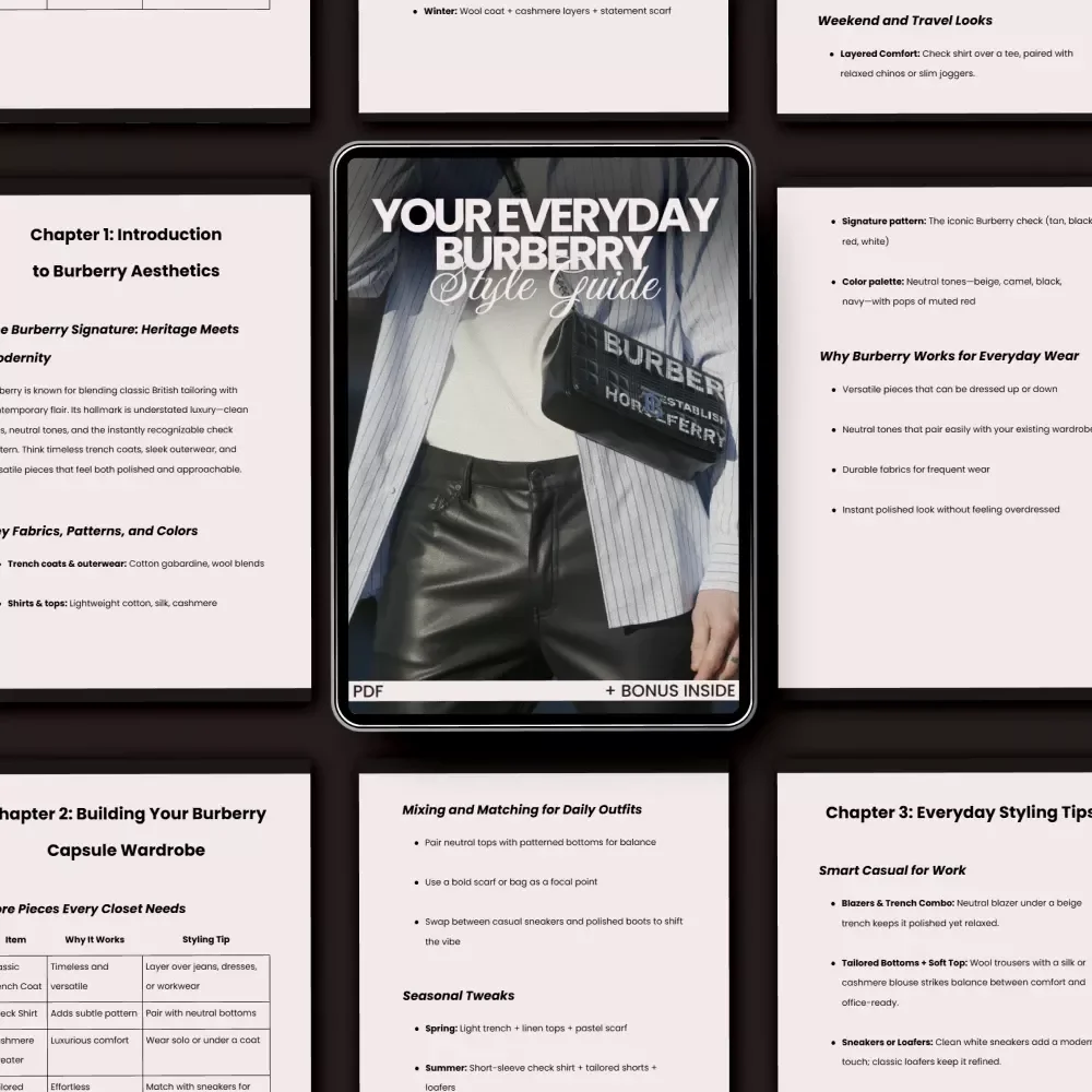 Your Everyday Burberry Style Guide: A Complete eBook for Effortless Luxury Fashion