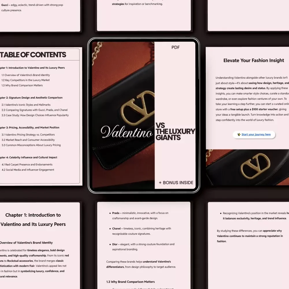 Valentino vs The Luxury Giants: A Deep Dive into Valentino's Brand, Design, and Market Position Compared to Gucci, Prada, and Chanel