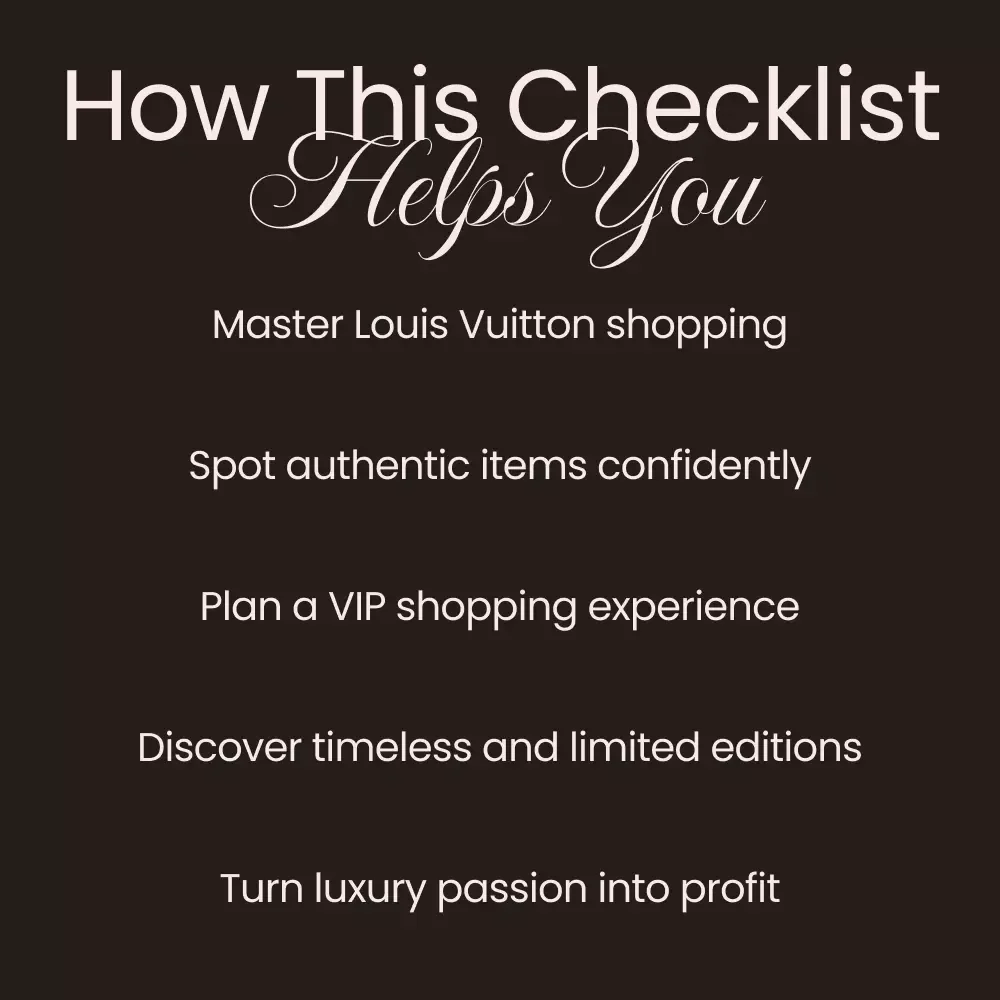 Step Into Luxury: LV Shopping Checklist – Your Essential Guide for Louis Vuitton Shopping Tips for Beginners