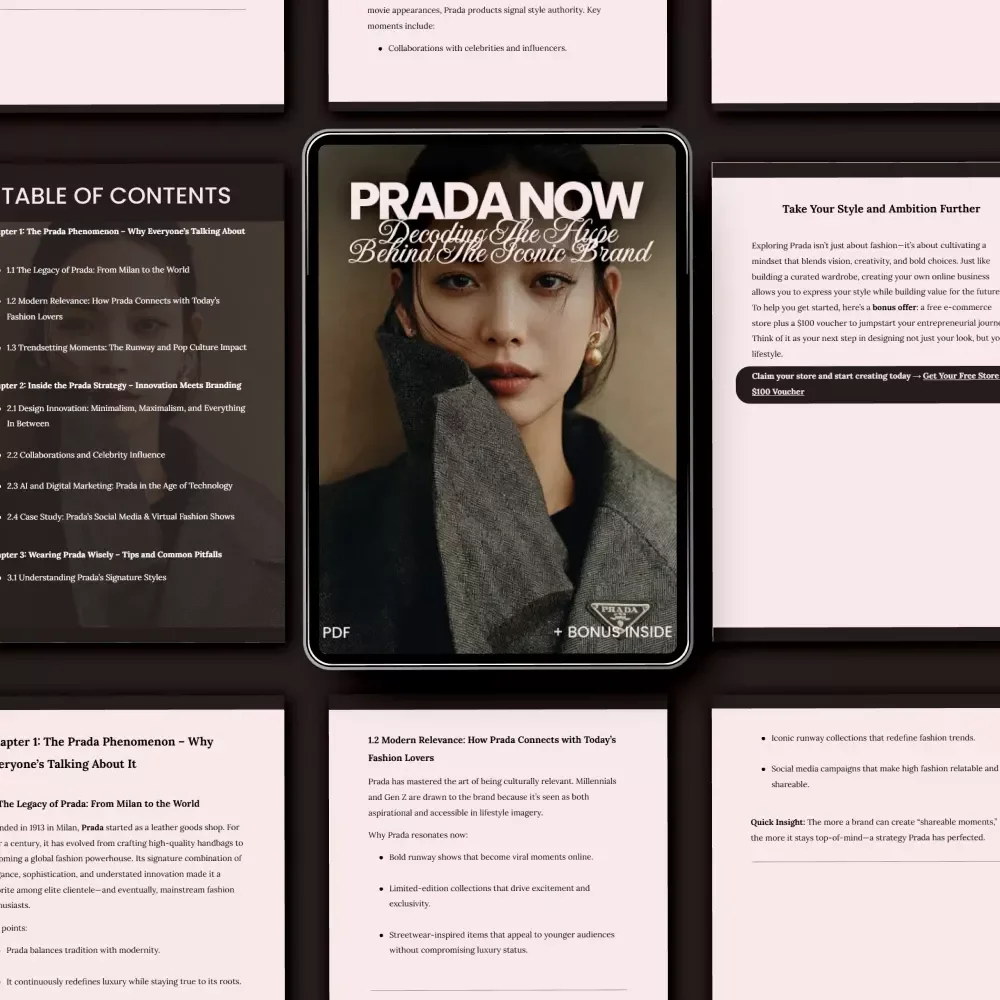 Prada Now: Decoding the Hype Behind the Iconic Brand – The Ultimate Guide to Why Prada Is So Popular Right Now, Luxury Fashion Insights & Trend Analysis Digital Download