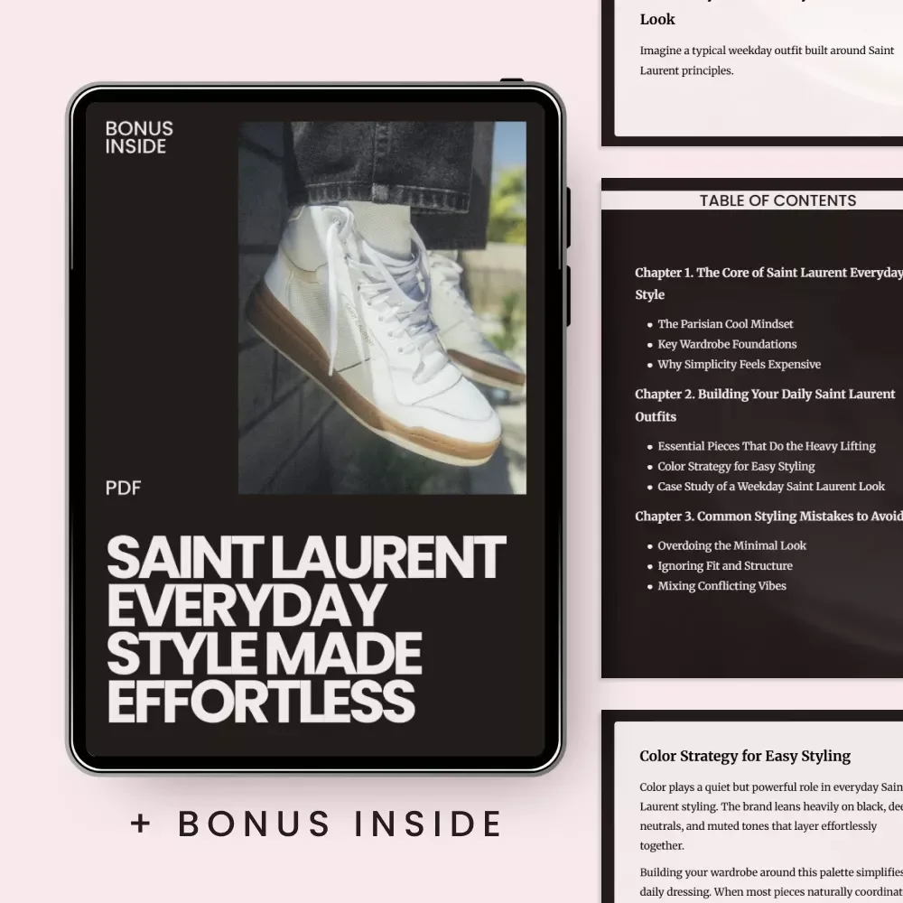 Saint Laurent Everyday Style Made Effortless: The Ultimate Guide to Parisian Cool and Effortless Chic