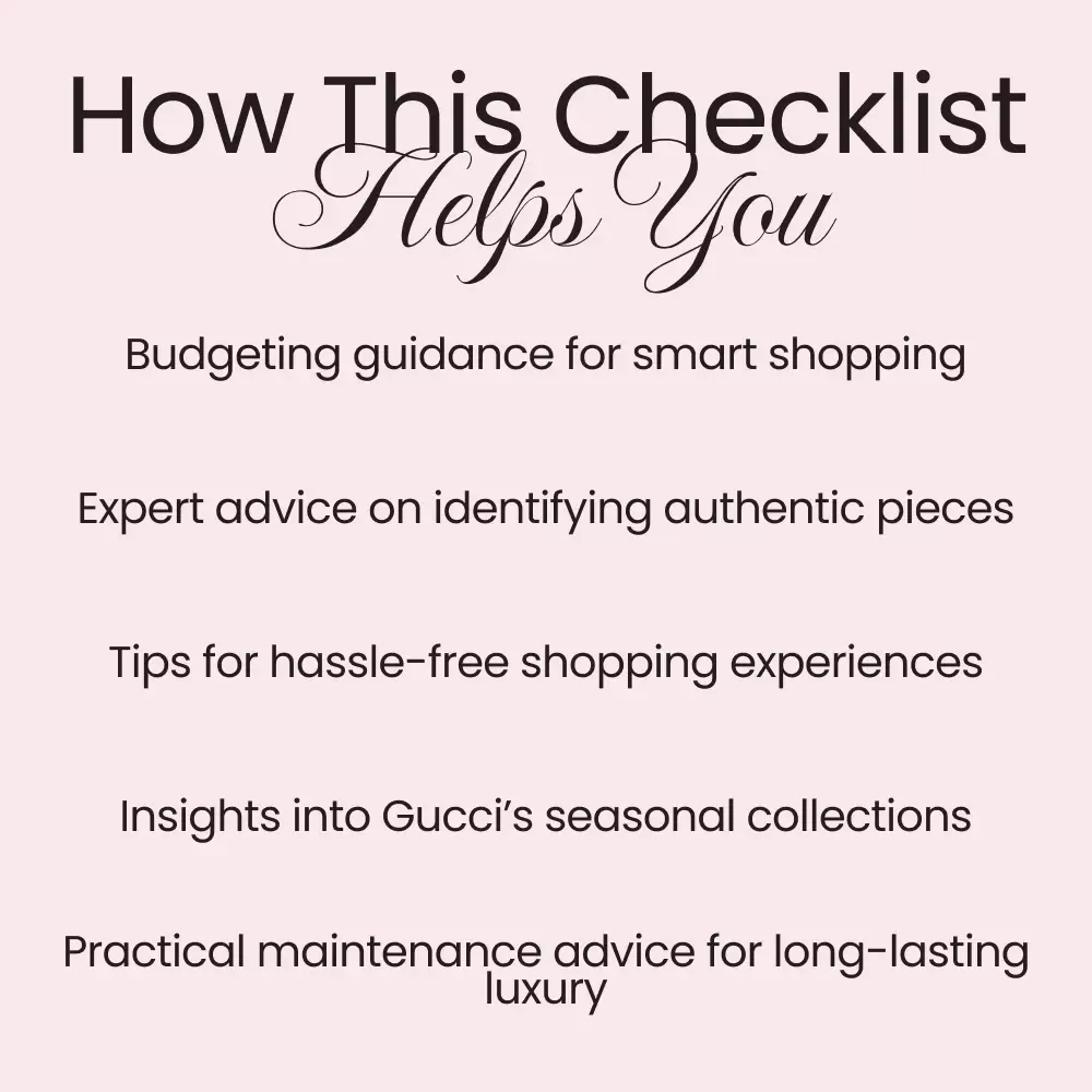 Gucci Shopping Tips for First-Timers - Essential Checklist for Smart Purchases