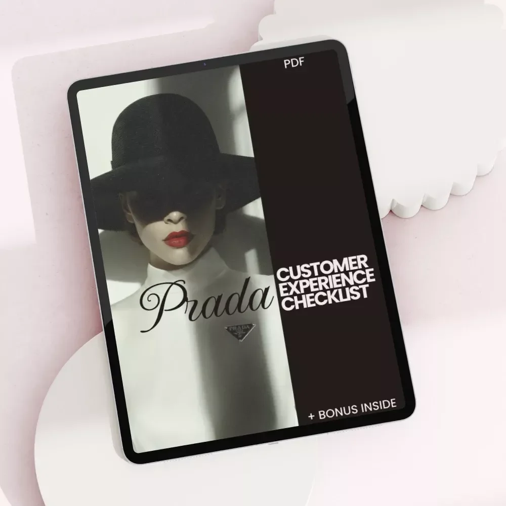 Prada Customer Experience Checklist – Luxury Shopping Planner for the Ultimate prada customer experience in store Visit | Digital Download