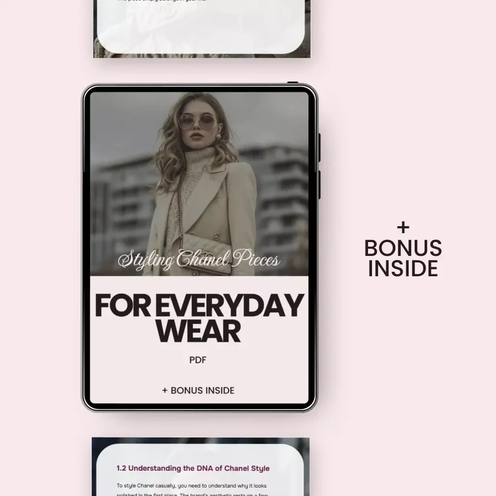 Styling Chanel Pieces for Everyday Wear – A Practical Guide on how to style chanel items casually, Casual Luxury Outfit Ideas, Everyday Chic Fashion eBook