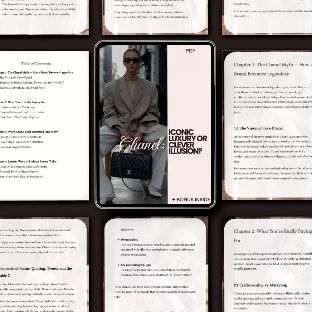 Chanel: Iconic Luxury or Clever Illusion – The Ultimate Guide to Deciding If Chanel Overrated or Not | Luxury Brand Analysis Digital Download