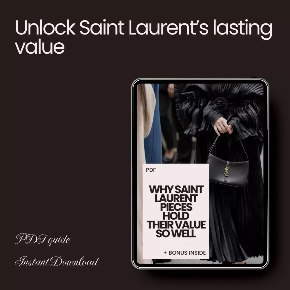 Why Saint Laurent Pieces Hold Their Value So Well - A Comprehensive Guide to Saint Laurent's Timeless Appeal
