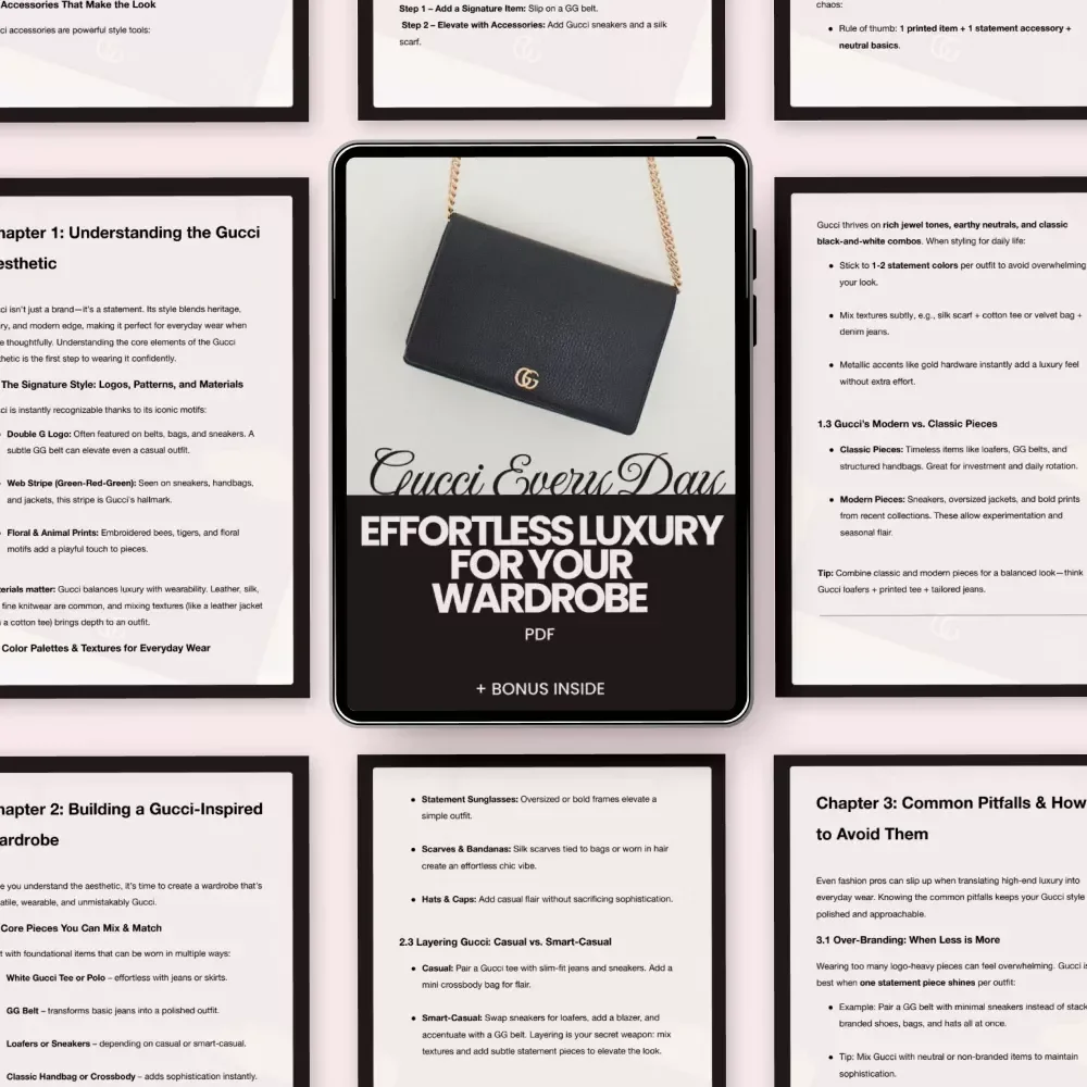 Gucci Every Day: Effortless Luxury for Your Wardrobe - The Ultimate Gucci Style Guide for Everyday Wear
