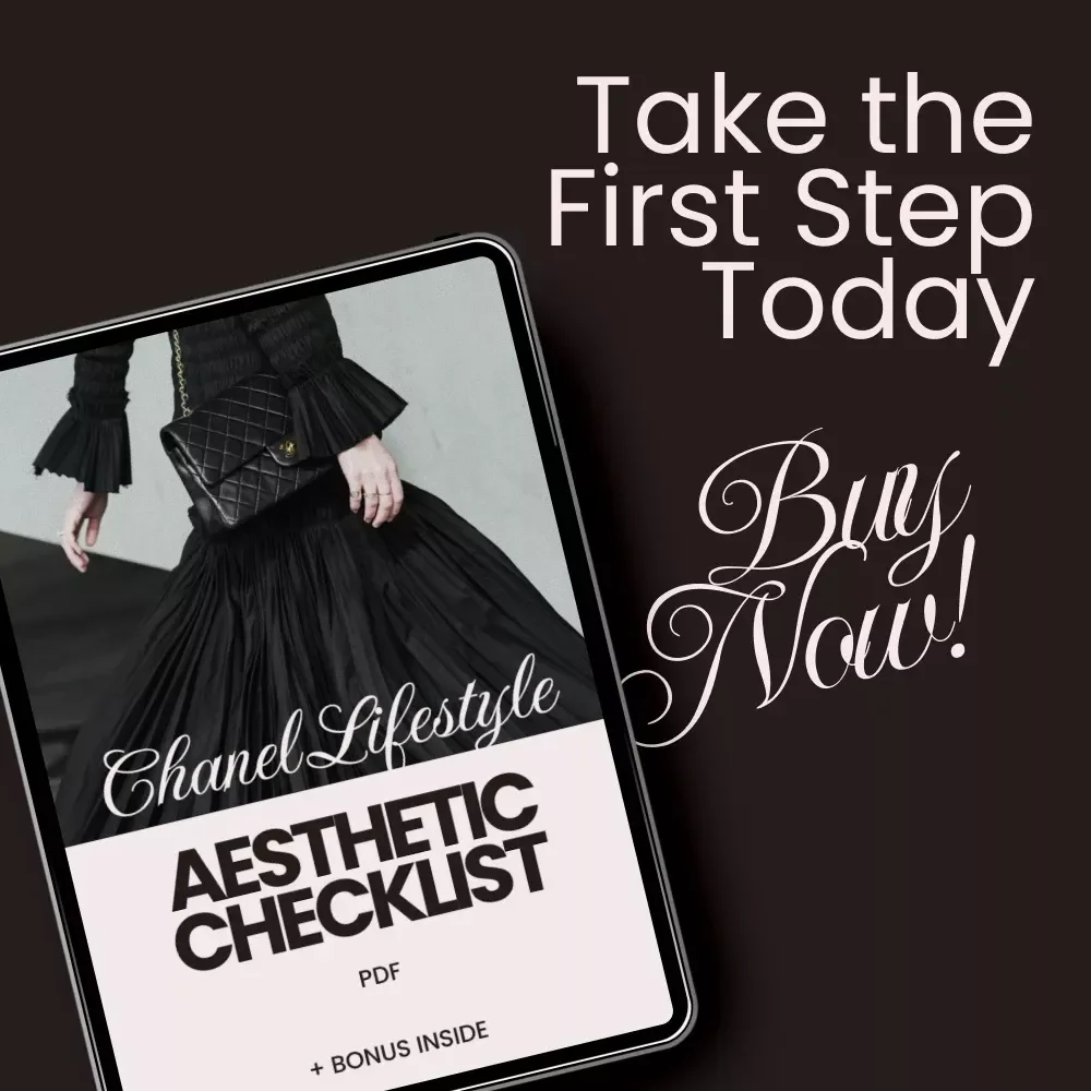Chanel Lifestyle Aesthetic Checklist – Printable Chanel Lifestyle Aesthetic Guide for Timeless Elegance & Capsule Wardrobe Planning