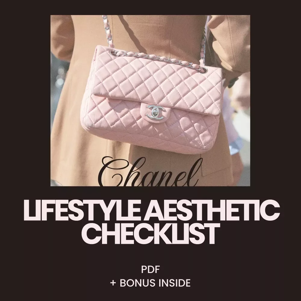 Chanel Lifestyle Aesthetic Checklist – Printable Chanel Lifestyle Aesthetic Guide for Timeless Elegance & Capsule Wardrobe Planning