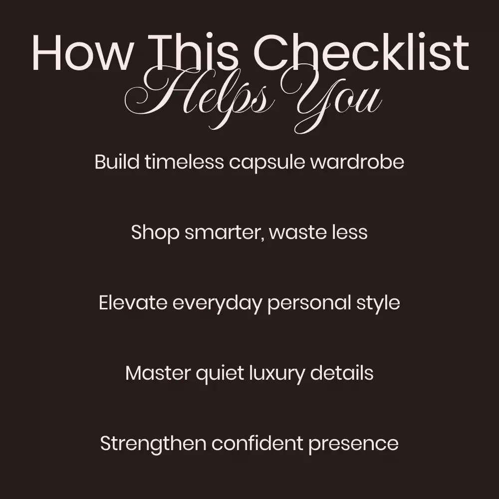 Chanel Lifestyle Aesthetic Checklist – Printable Chanel Lifestyle Aesthetic Guide for Timeless Elegance & Capsule Wardrobe Planning