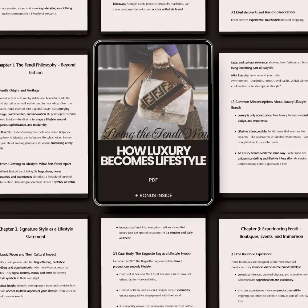 Living the Fendi Way: How Luxury Becomes Lifestyle – eBook on Fendi’s Connection to Lifestyle
