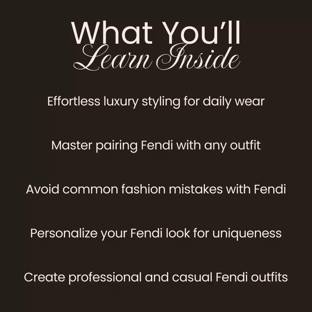 Fendi Style Guide for Daily Wear: Elevate Your Everyday Looks with Fendi Fashion Essentials
