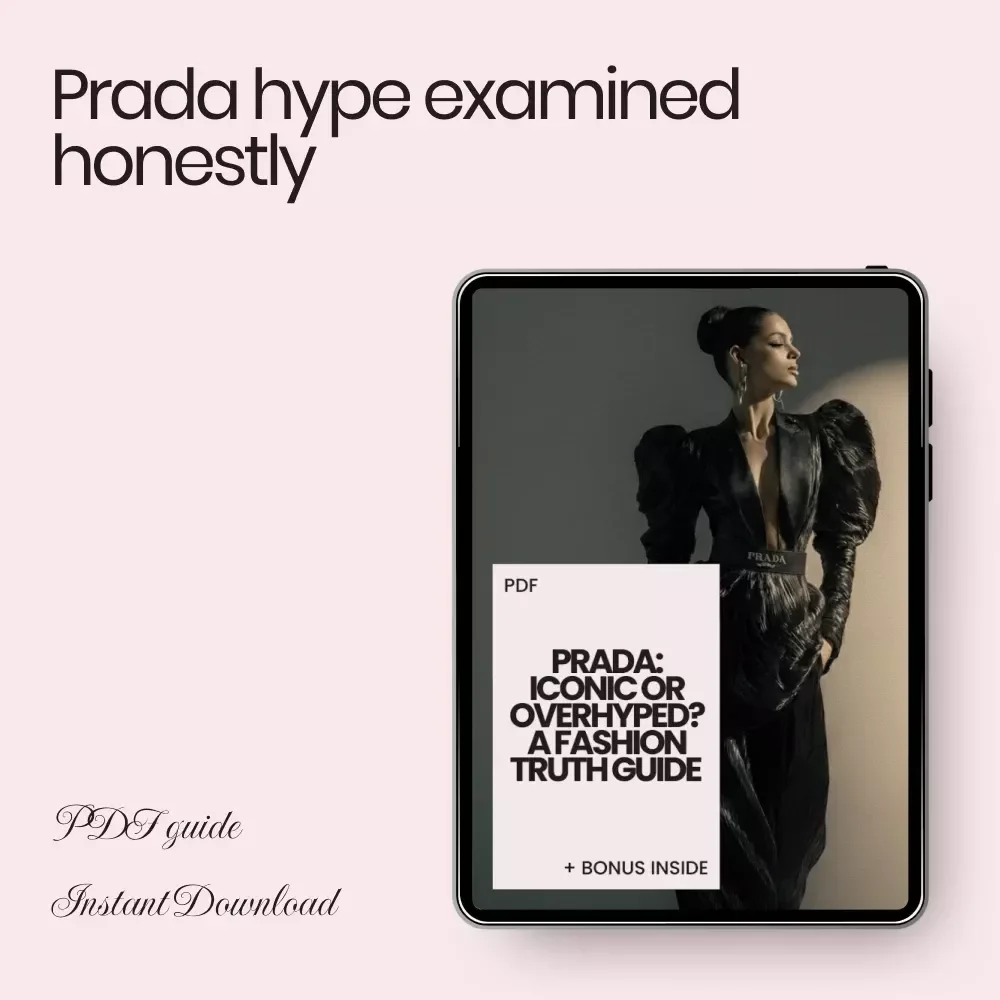 Prada: Iconic or Overhyped? A Fashion Truth Guide – Luxury Brand Deep Dive eBook | Prada Overrated or Not Analysis | Smart Designer Buying Guide Digital Download