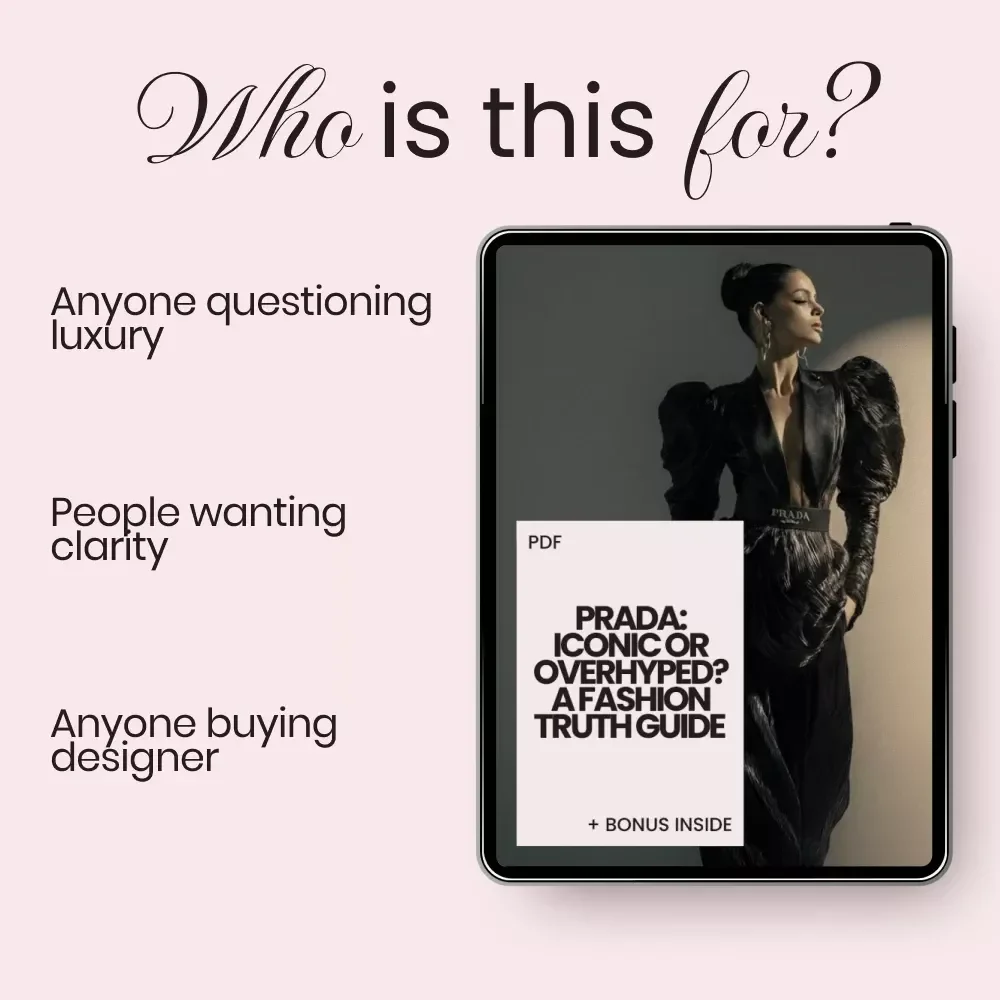 Prada: Iconic or Overhyped? A Fashion Truth Guide – Luxury Brand Deep Dive eBook | Prada Overrated or Not Analysis | Smart Designer Buying Guide Digital Download