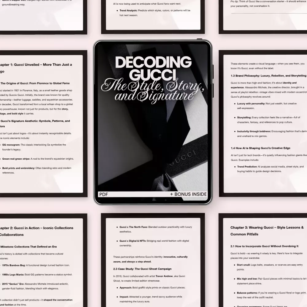 Decoding Gucci: The Style, Story, and Signature – The Ultimate Guide to What Gucci Brand Stands For, Iconic Collections, Luxury Fashion Philosophy & AI-Driven Style Insights