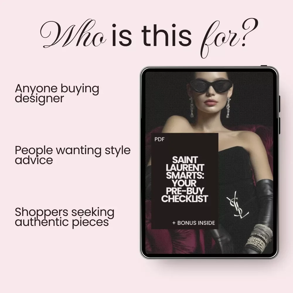Saint Laurent Smarts: Your Pre-Buy Checklist - Ultimate Guide for Buying Saint Laurent Bags, Shoes & Apparel