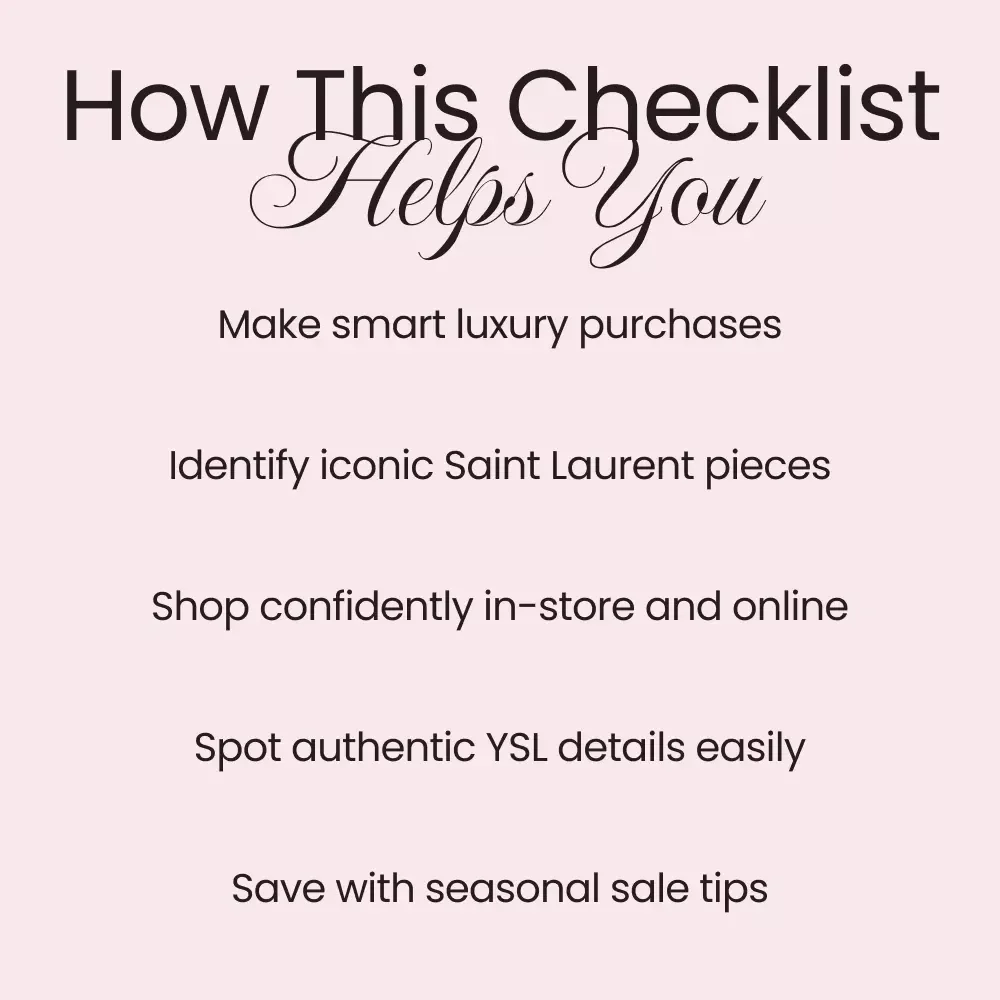 Saint Laurent Shopping Tips for Beginners: The Ultimate Checklist