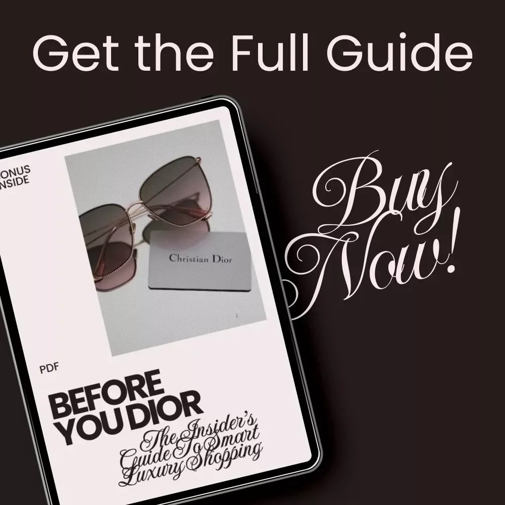 Before You Dior: The Insider’s Guide to Smart Luxury Shopping | What to Know Before Buying Dior eBook | Designer Bag & Authenticity Checklist | Digital Download