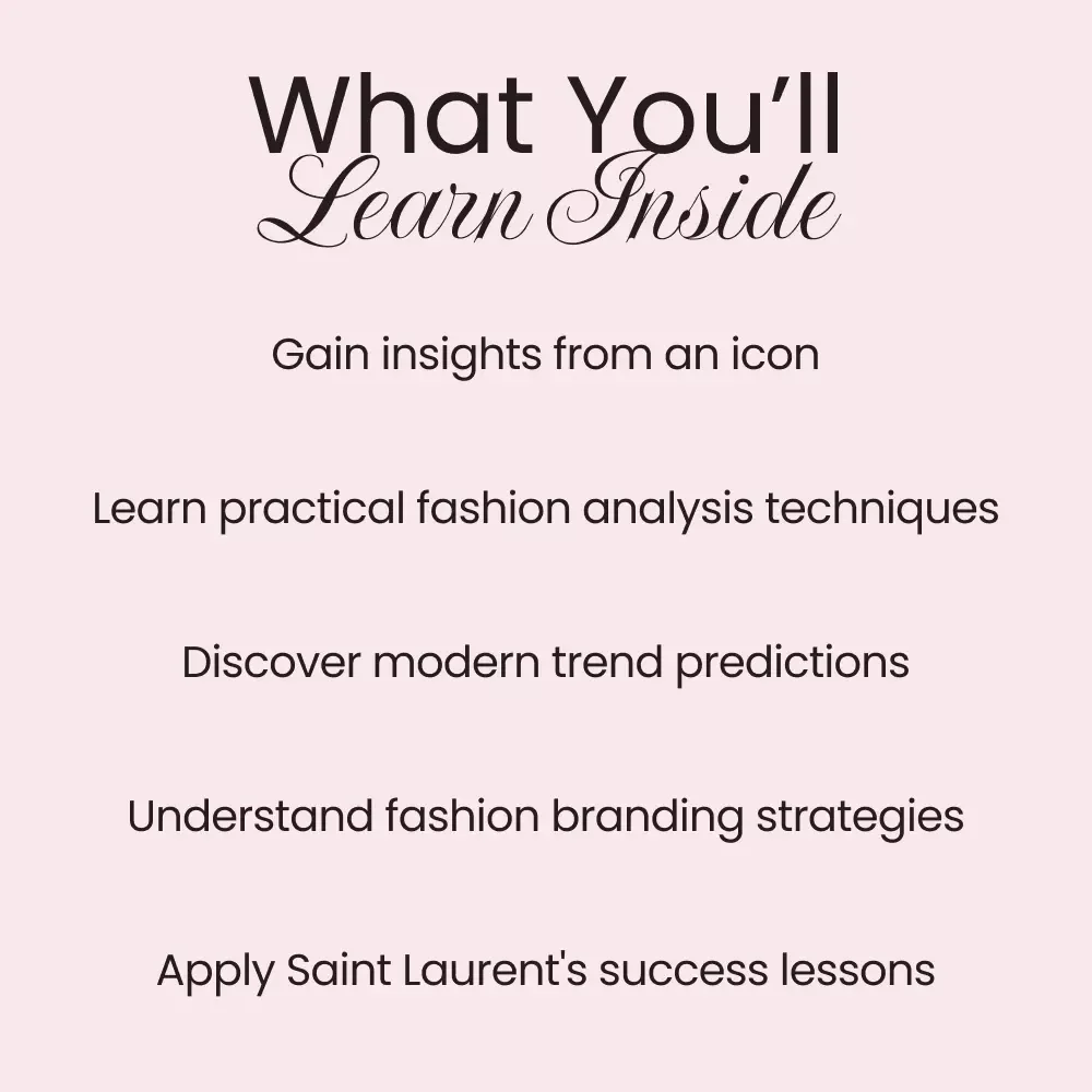 Saint Laurent’s Enduring Impact on Fashion: A Complete Guide to Yves Saint Laurent's Legacy in Fashion