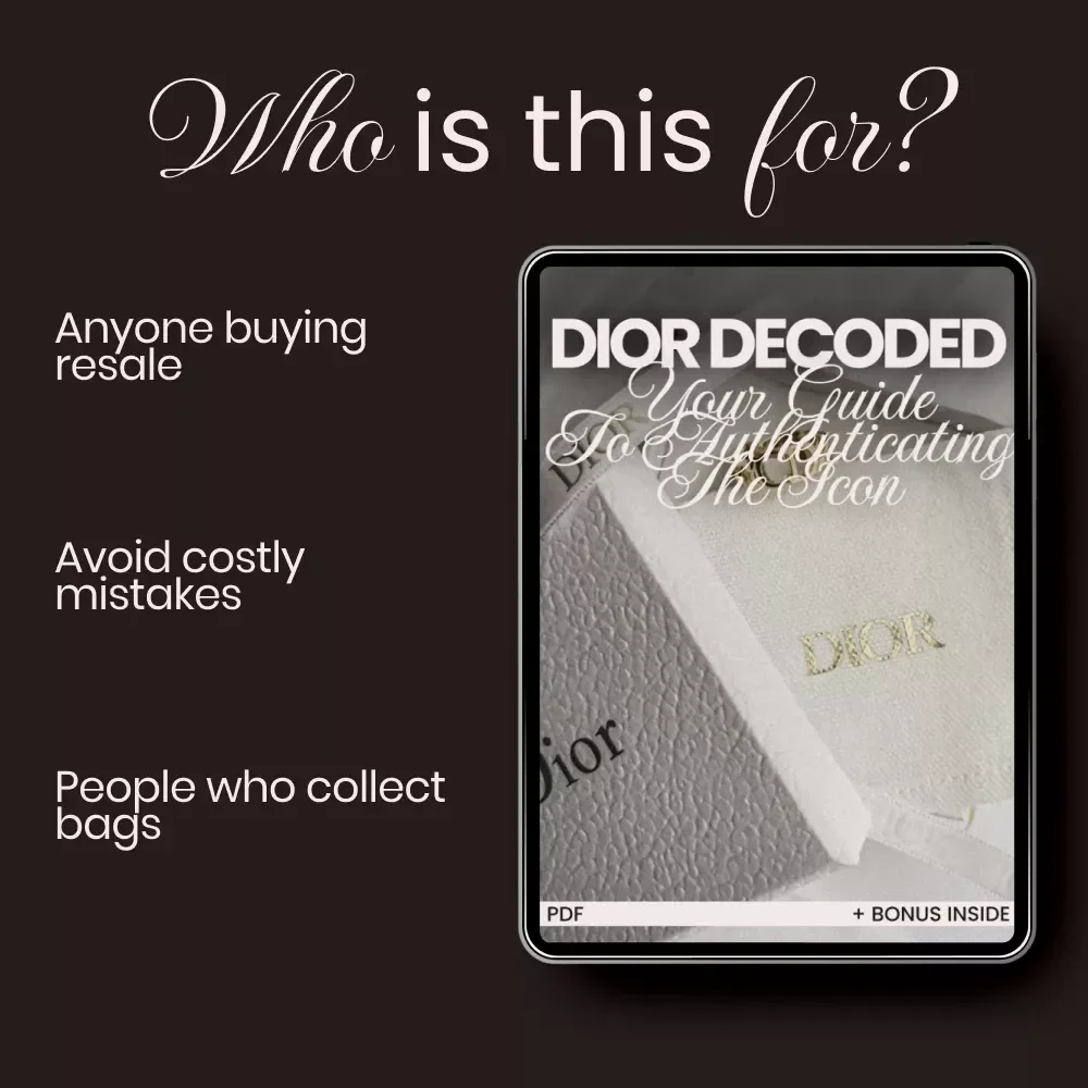 Dior Decoded: Your Guide to Authenticating the Icon – Complete dior brand check explained eBook for Luxury Bag Authentication, Logos, Date Codes & Craftsmanship Inspection