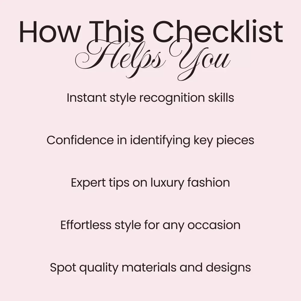 Saint Laurent Signature Checklist: A Complete Guide to Recognizing Saint Laurent Style